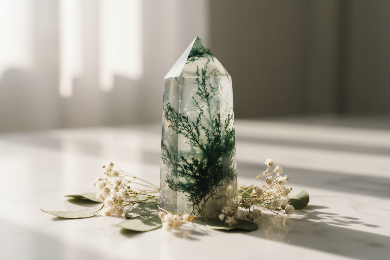 Moss Agate Meaning, Properties & Uses