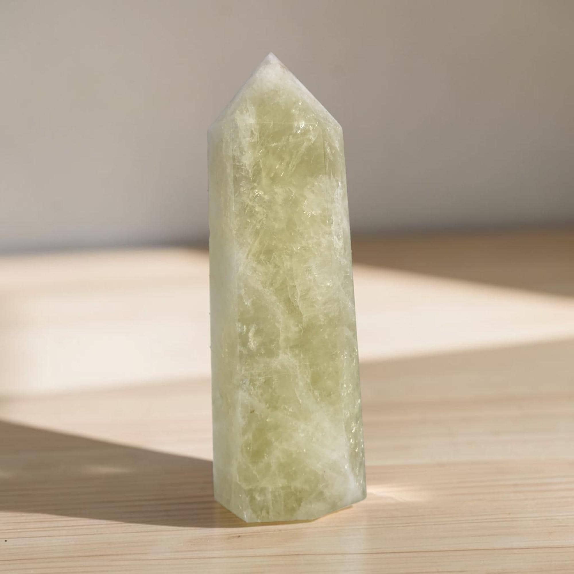 Citrine Crystal Tower Obelisk Generator Point Yellow Quartz Healing Wand