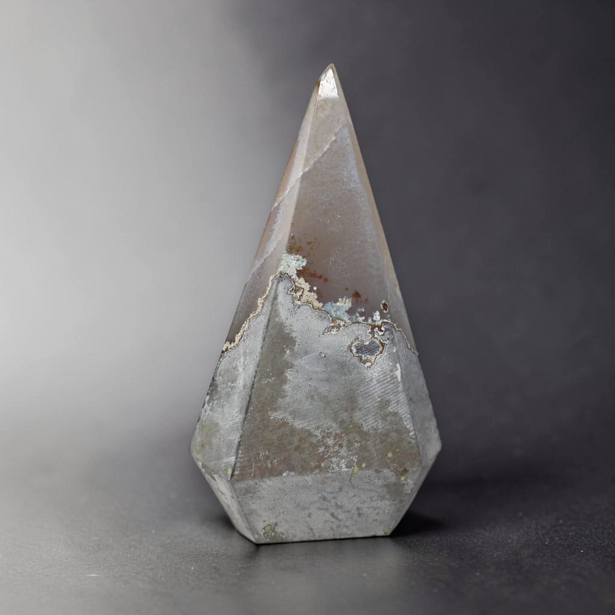Large Agate Geode Tower, Quartz Point, Luxury Shelf Stone, One of a Kind Gift