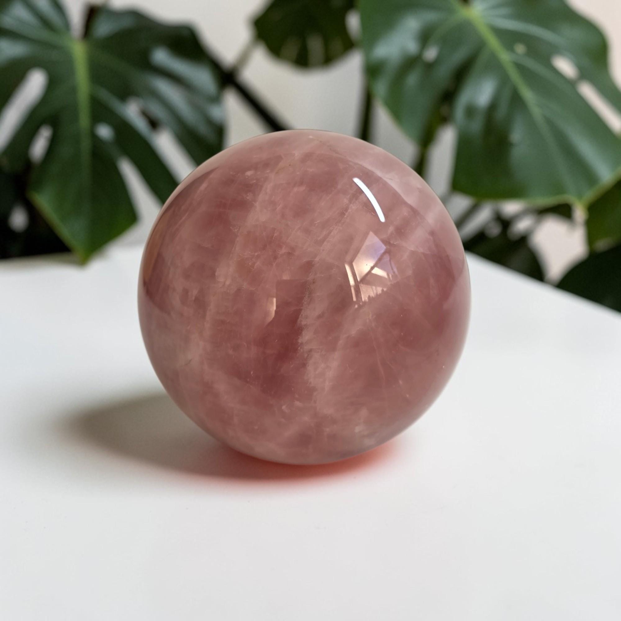Madagascar Rose Quartz Sphere 73mm