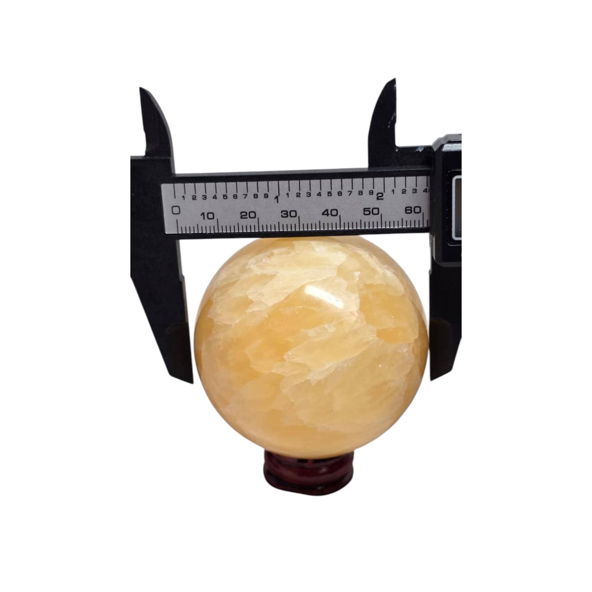 Yellow Calcite Sphere 60mm, Yellow Stone Ball, Healing Orb, Reiki Gift, Meditation Decor