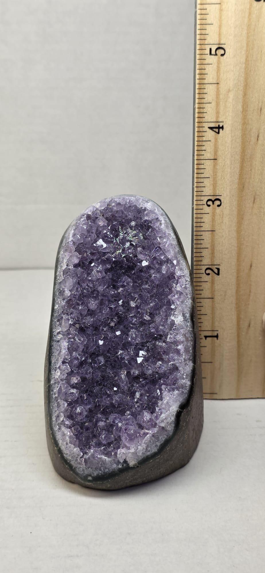 Amethyst Druzy Freeform, Purple Quartz Cluster, Healing Stone, Reiki Gift, Spiritual Home Accent