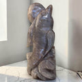 Moonstone Dolphin Sculpture, Crystal Carving