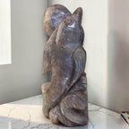 Moonstone Dolphin Sculpture, Crystal Carving
