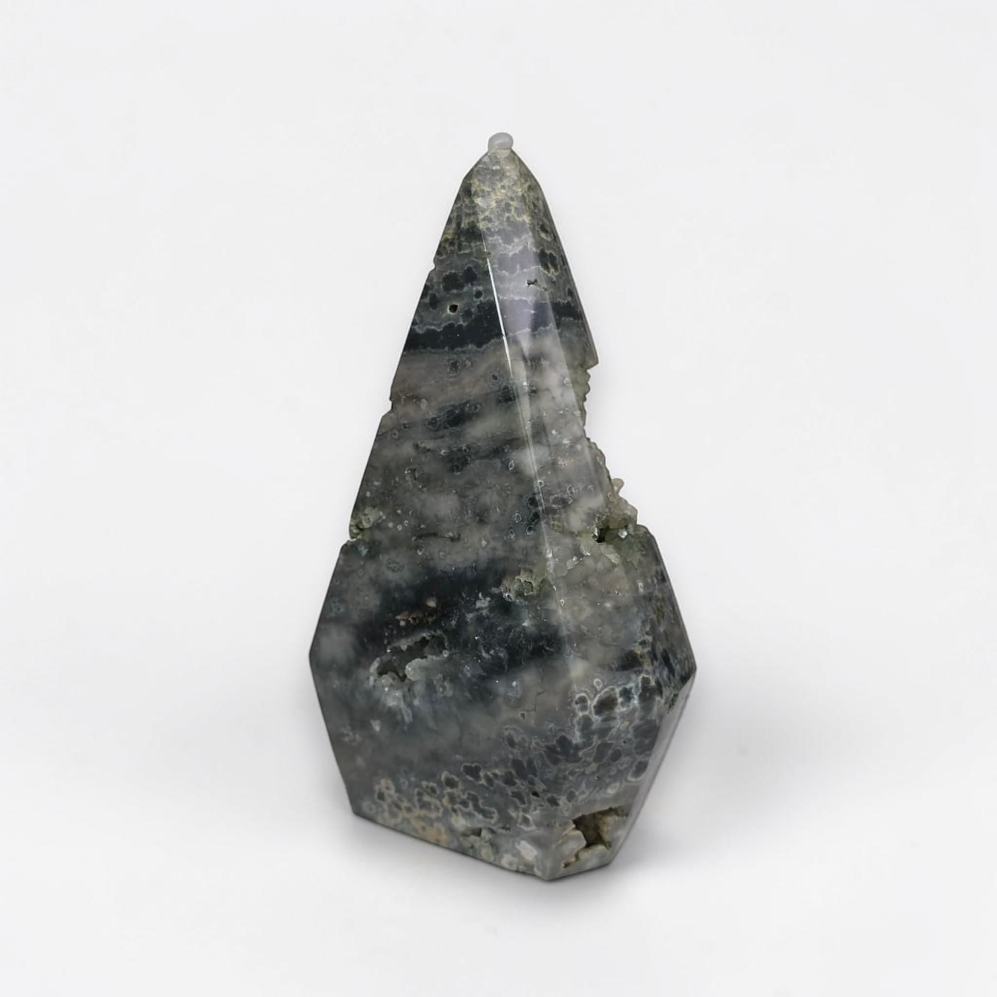 Ocean Jasper Druzy Tower Crystal Point