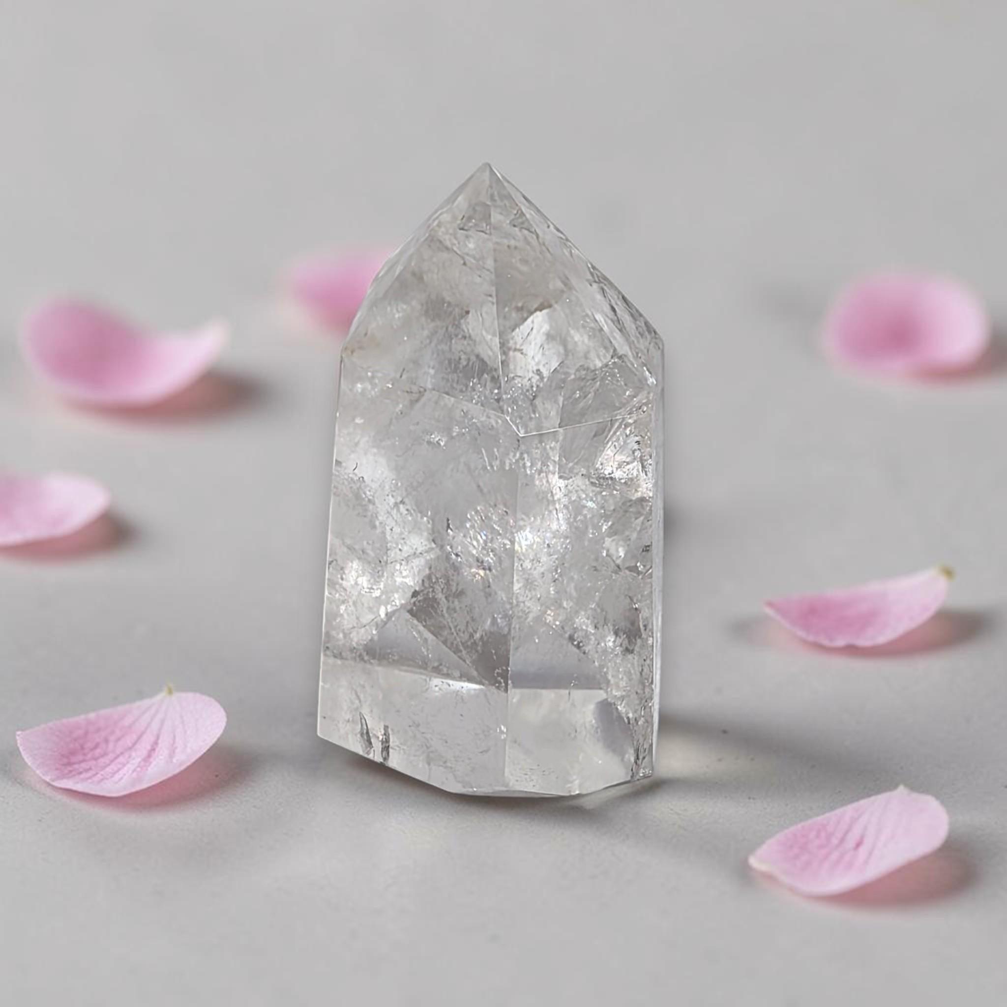 Citrine and Clear Quartz Tower Set, Abundance Crystals, Manifestation Stone Pair