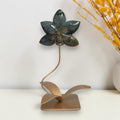 Ocean Jasper Hand Carved Orchid with Stand