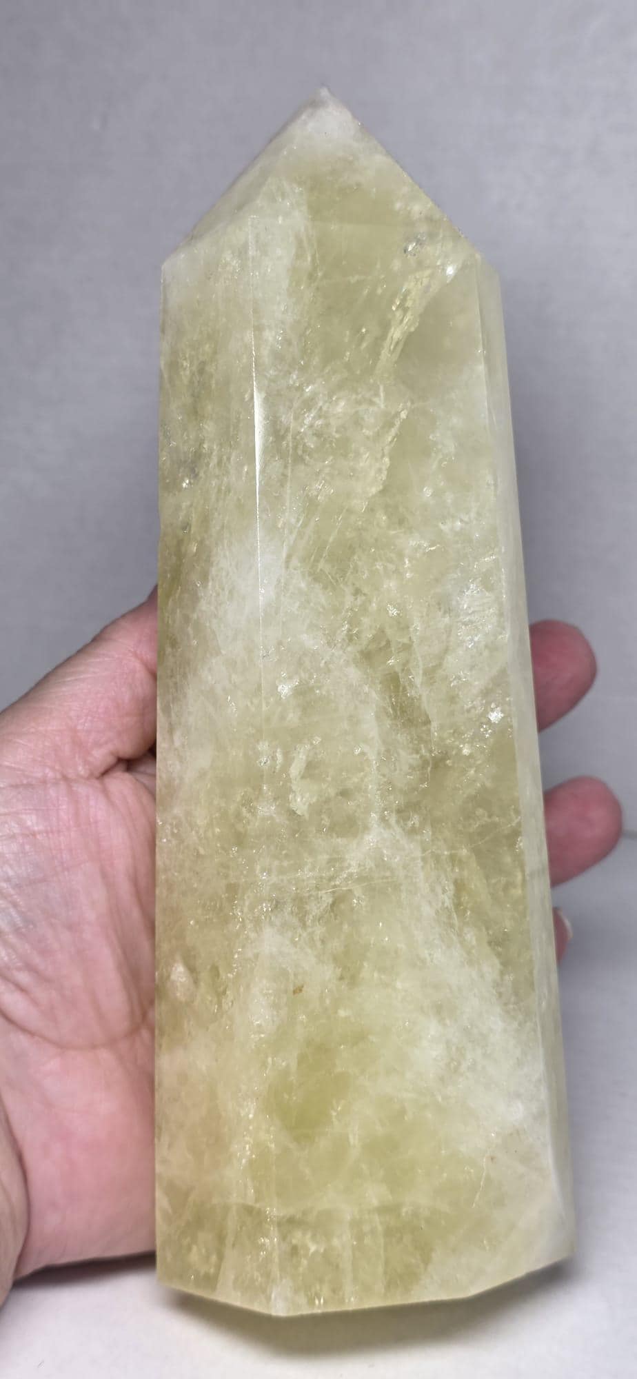 Citrine Crystal Tower Obelisk Generator Point Yellow Quartz Healing Wand