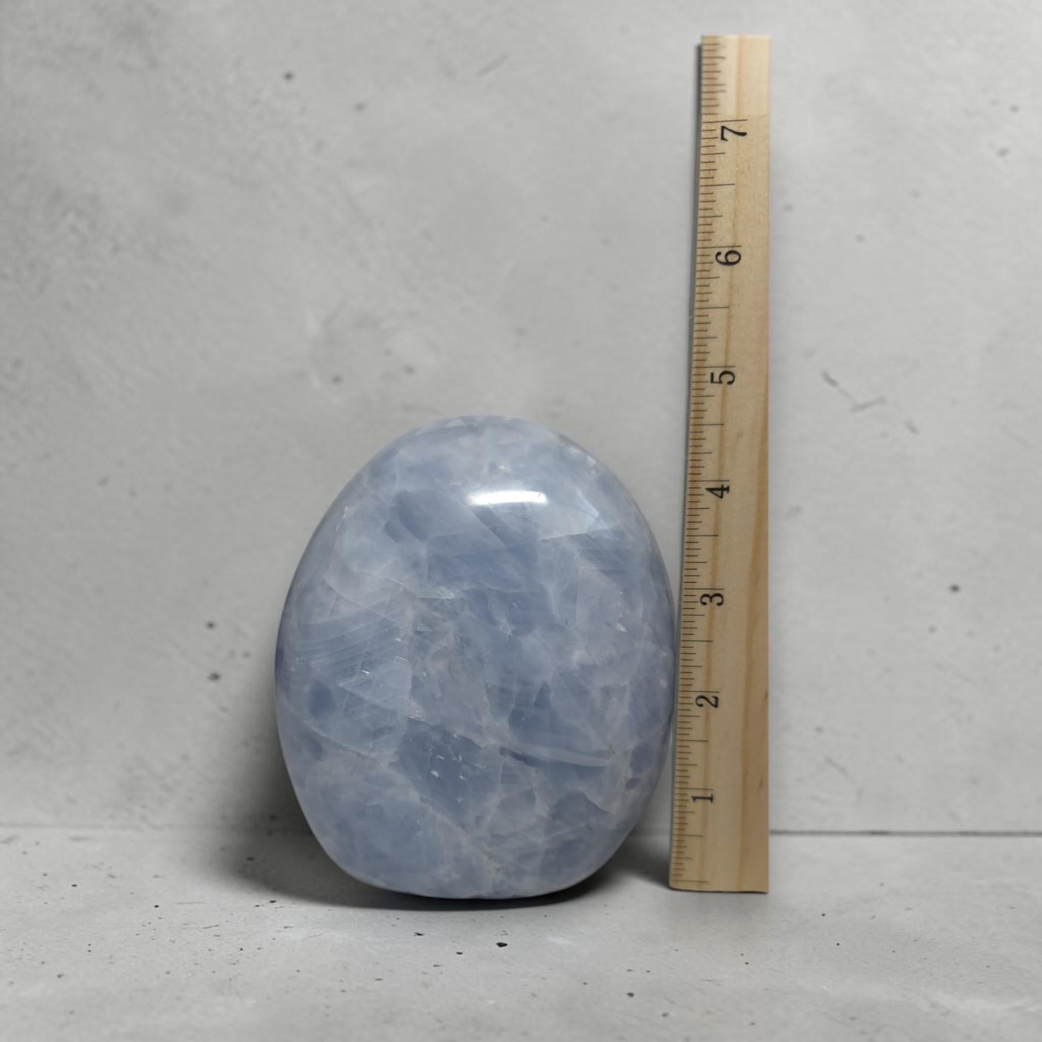 Blue Calcite Freeform, Ocean Gem Sculpture, Reiki Gift, Meditation Piece