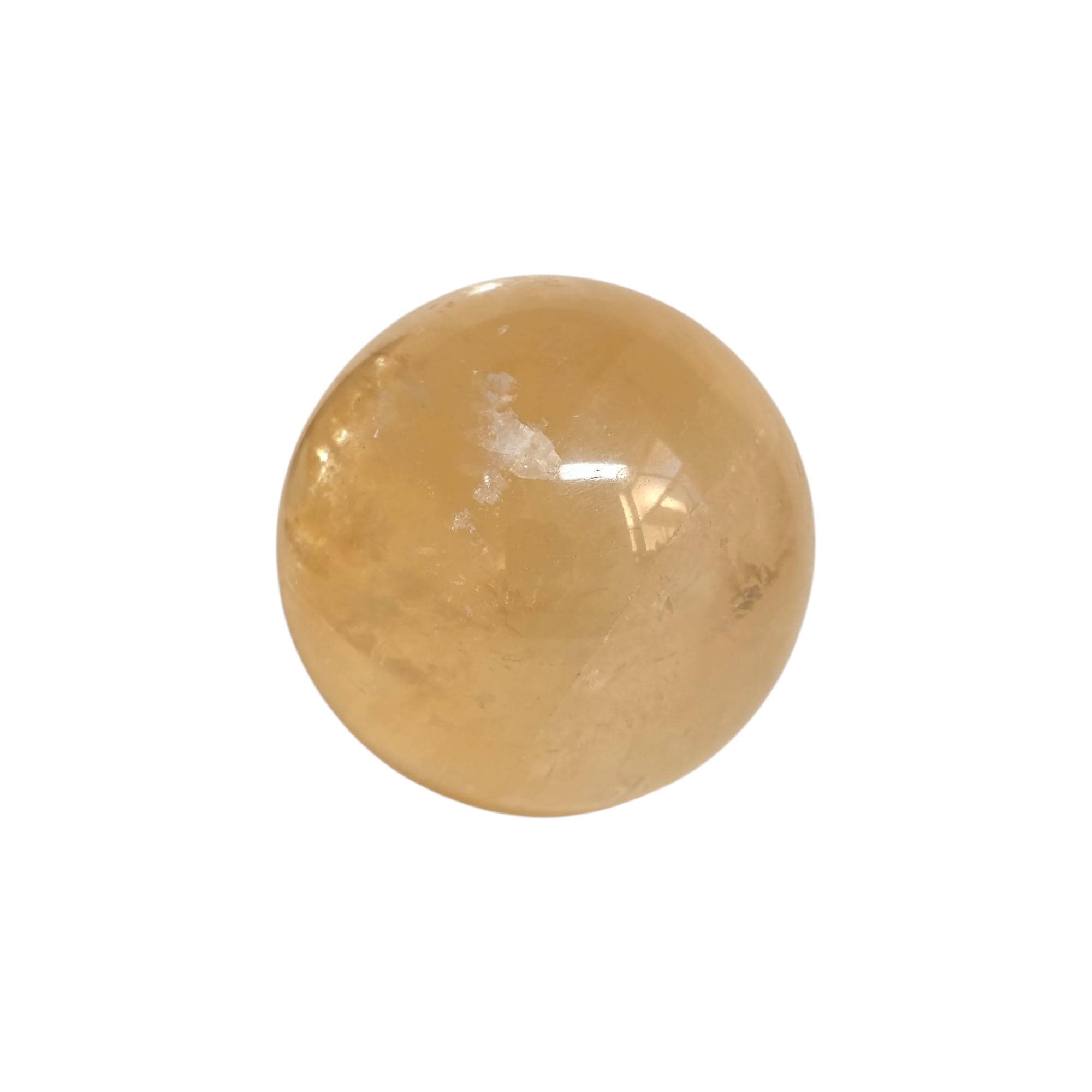 Citrine Sphere 72mm, Natural Citrine Quartz Orb, Yellow Crystal Ball, Prosperity Stone