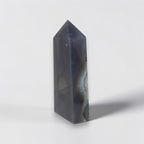 Geometric crystal on a white background