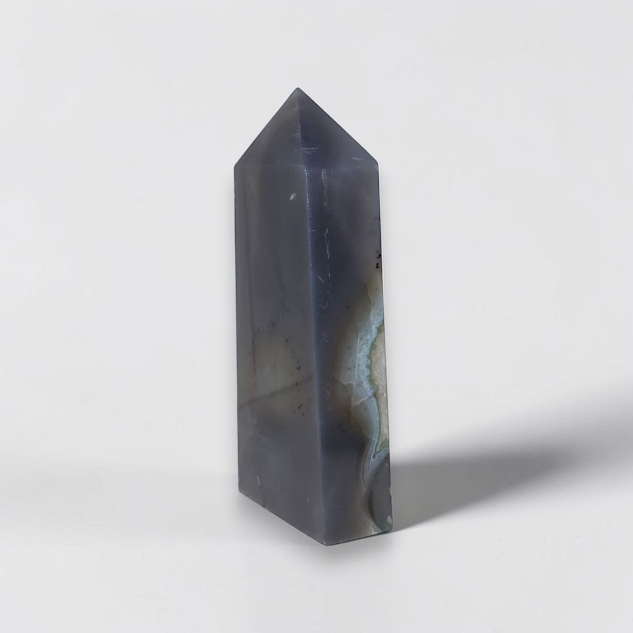 Geometric crystal on a white background