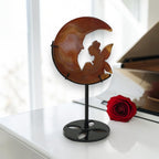 Banded Agate Moon & Fairy Sculpture – Aurelis Crystals
