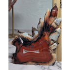 Banded Agate Nine Tails Fox XL height measurement approximately 6 inches