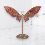 Cotton Candy Agate butterfly wings, back view