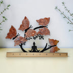 Cotton Candy Butterfly Tree width shown with a ruler