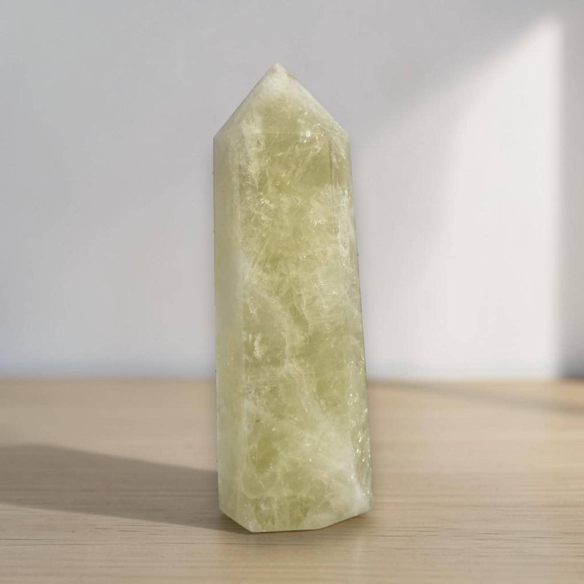 Citrine Crystal Tower Obelisk Generator Point Yellow Quartz Healing Wand