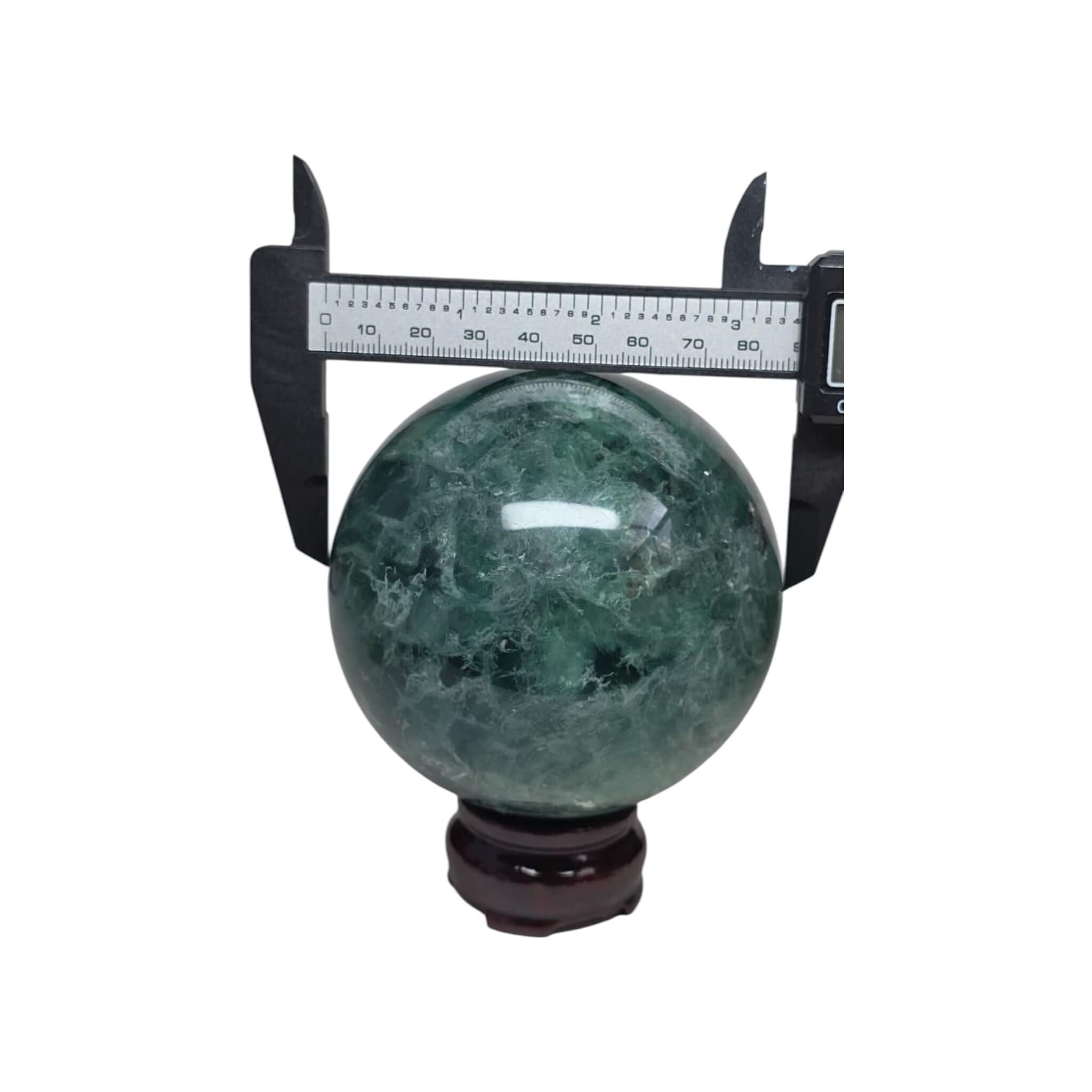 Green Fluorite Sphere 90mm, Large Fluorite Crystal Ball Decor