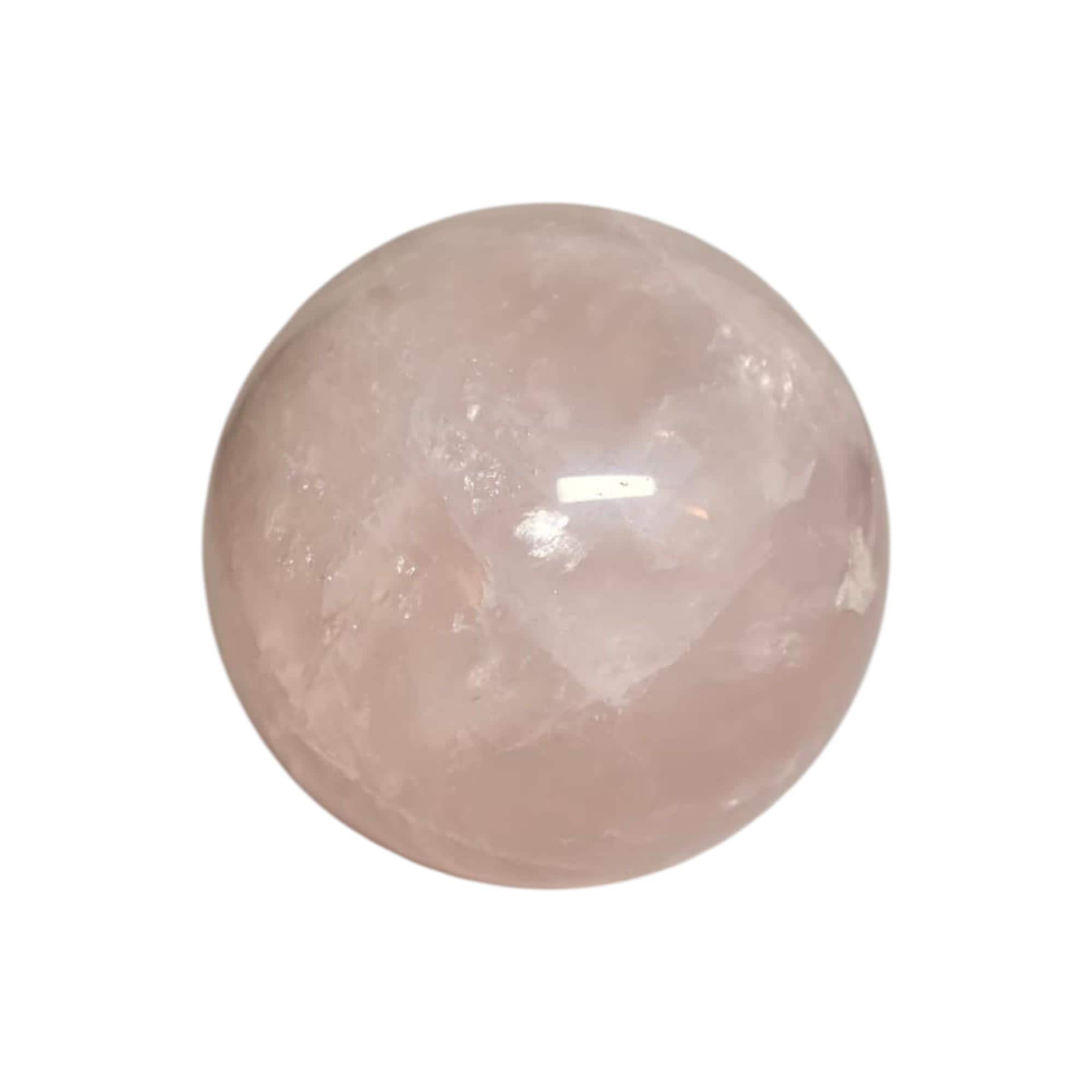 Rose Quartz Sphere 70mm – Natural Pink Crystal Orb Polished Stone Ball