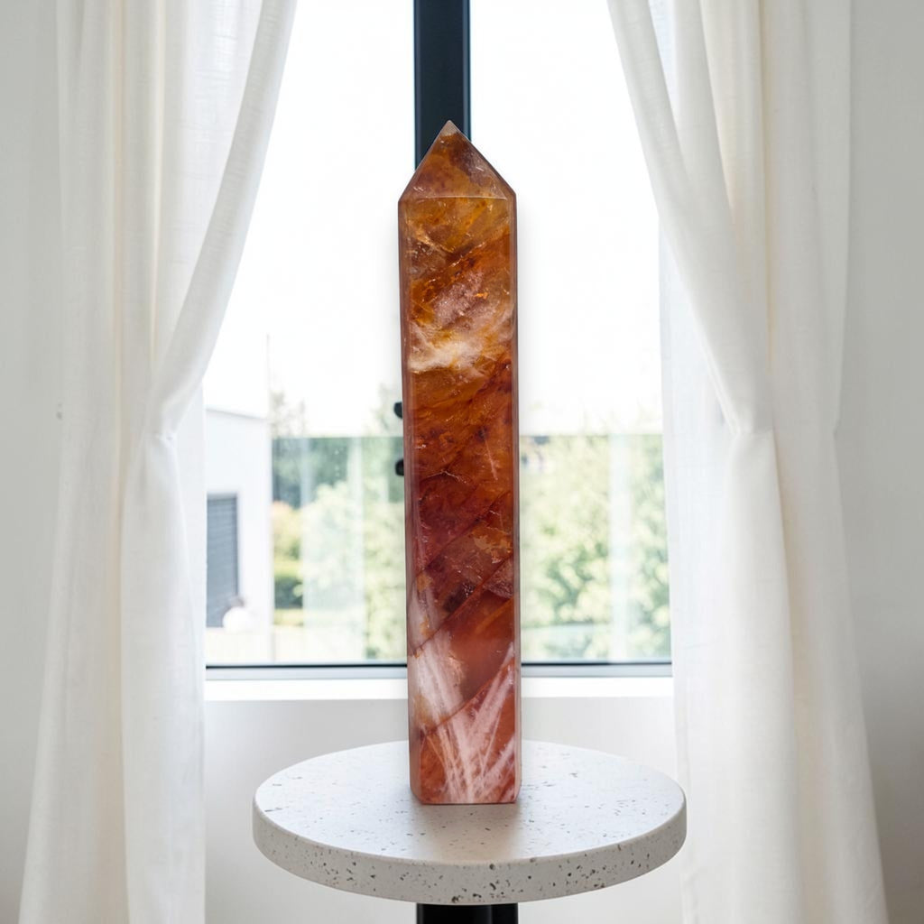 Fire Quartz tower front window light