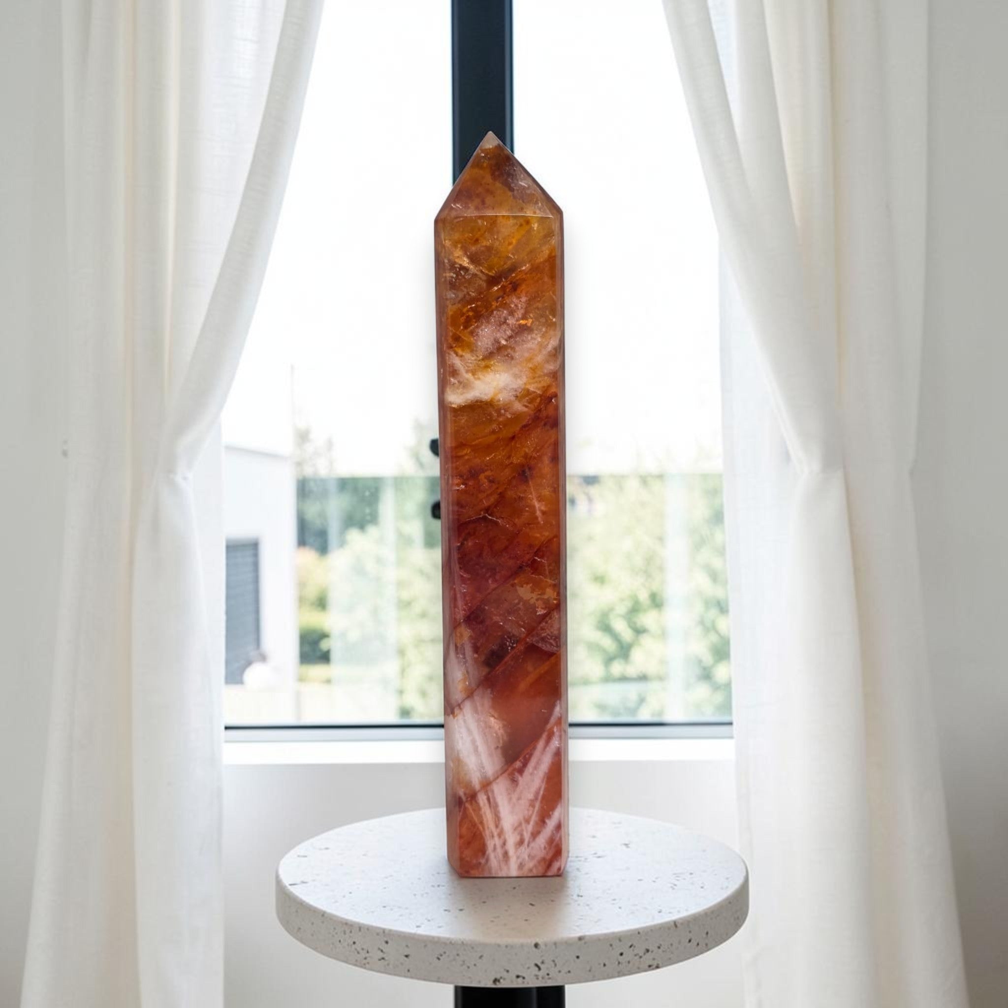 Fire Quartz tower front window light