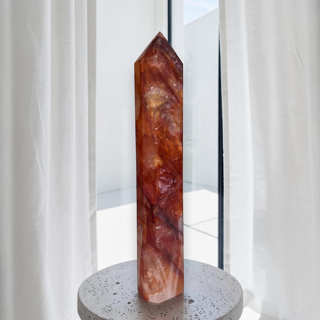Fire Quartz tower right angle view