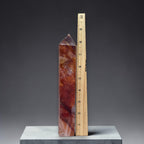 Fire Quartz tower size reference next to ruler showing 8.5 inches