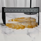 Width measurement of the Golden Healer quartz wings