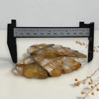 Width measurement of the Golden Healer quartz wings