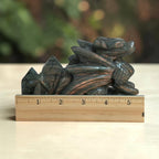 Labradorite Flying Dragon Carving 5.5"