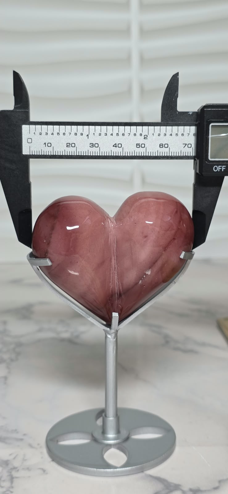 Mookaite Jasper Heart with Stand