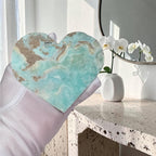 Natural aqua hemimorphite heart back view