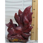 Mookaite fox carving height measurement