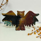 Ocean Jasper Owl Carving