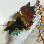Ocean Jasper Owl Carving
