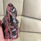 Pink Rhodonite Crystal Flame – Aurelis Crystals