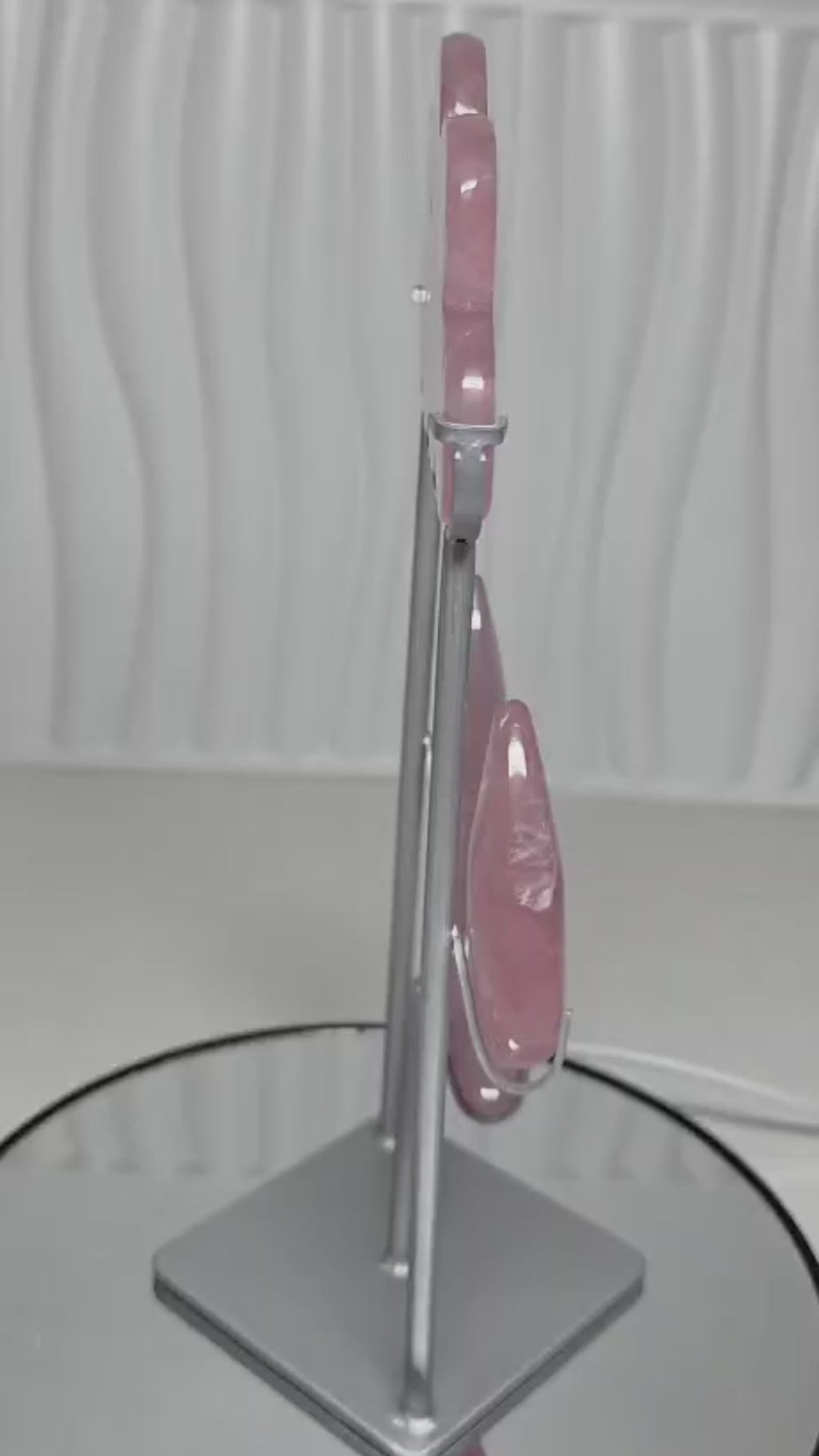 Rose Quartz Rain Cloud Crystal Sculpture