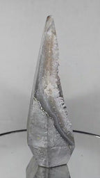 Large Agate Geode Tower, Quartz Point, Luxury Shelf Stone, One of a Kind Gift
