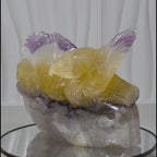 Fluorite Eagle Crystal Sculpture on Natural Base