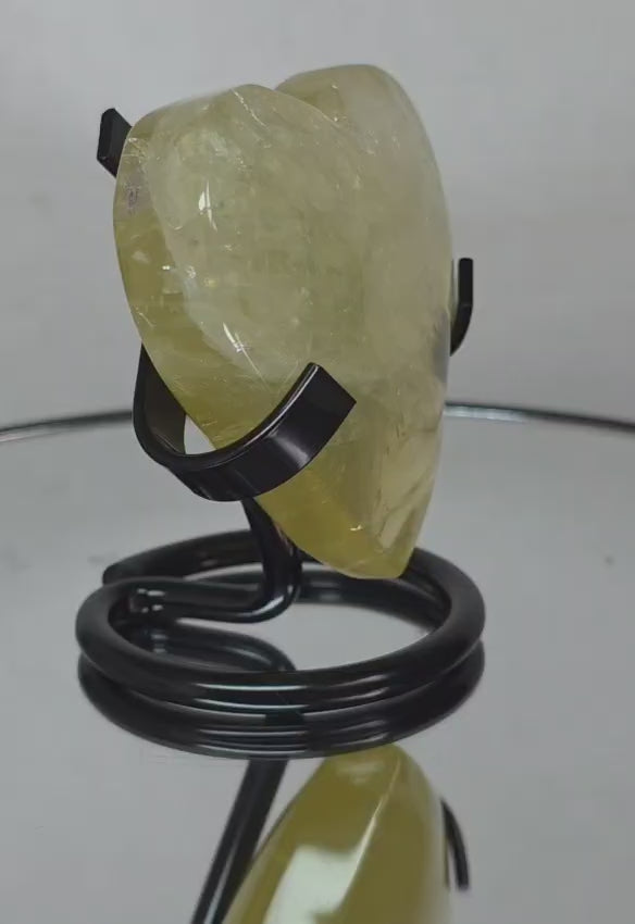 citrine heart stone
