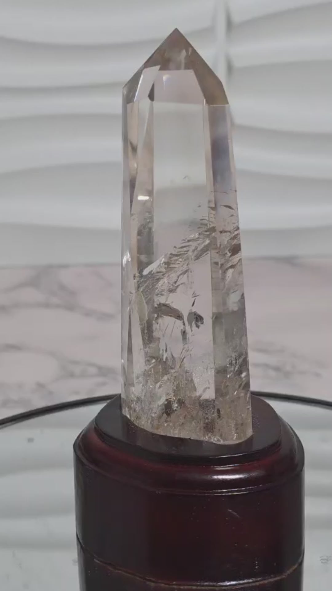 Clear Quartz Obelisk Tower 5.5 Inches