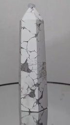 White Howlite Tower 4.5"