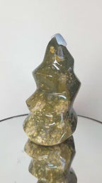 Ocean Jasper Flame | Polished Freeform 5" Healing Stone