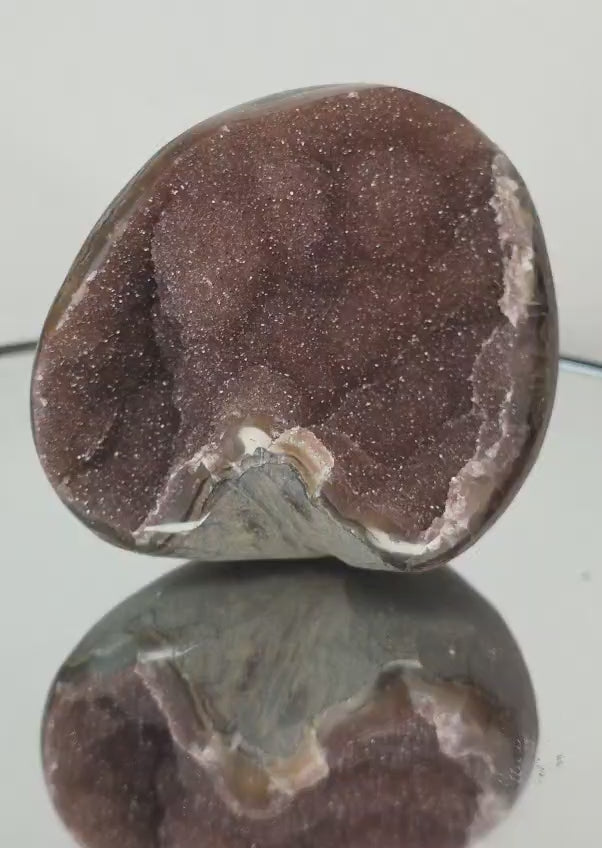 Smoky Amethyst Druzy Freeform