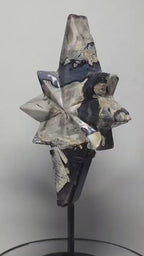 Volcano Agate North Star Crystal Carving on Stand | Landscape Agate Collector Piece