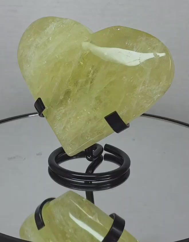 citrine heart crystal