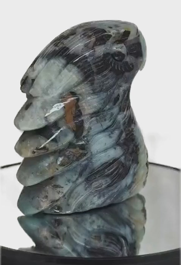 Amazonite Eagle Head Sculpture
