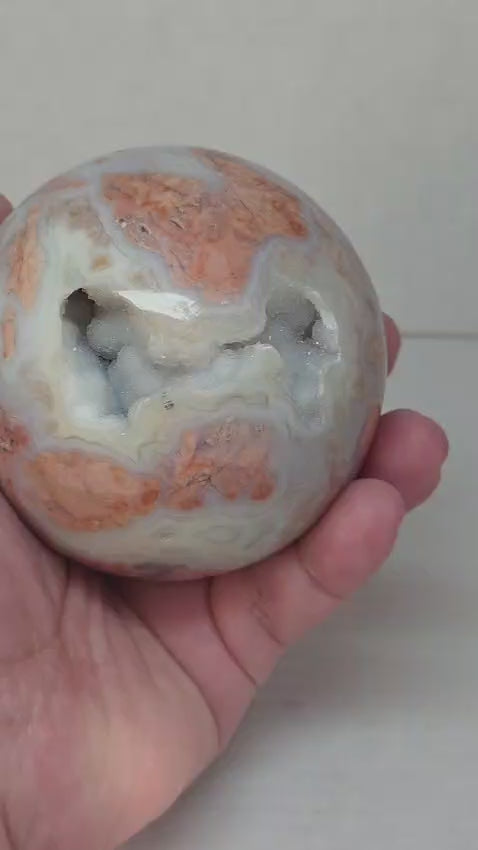 Cotton Candy Agate Sphere 70mm