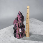 Pink Rhodonite Crystal Flame – Aurelis Crystals
