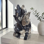 Volcano Agate Kitsune – side profile